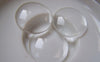 Accessories - 10 Pcs Crystal Glass Dome Round Cabochon Cameo 25mm (1 Inch) A5787