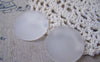 Accessories - 10 Pcs Frosted Glass Dome Round Cabochon Cameo 30mm A4986