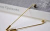 Accessories - 10 Pcs Gold Lapel Pin Stick Pin Clutch 4x60mm With 5mm Pad A7883