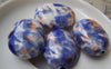 Accessories - 10 Pcs Hand Painted Rondelle Oval Ceramic Beads 12x22x28mm A1861