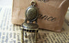 Accessories - 10 Pcs Of Antique Bronze 3D Chair Charms Pendant 13x25mm A1615