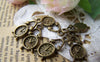 People, Profession & Hobby - 10 pcs Antique Bronze Alarming Clock Charms 8x19mm A520