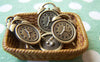 People, Profession & Hobby - 10 pcs Antique Bronze Alarming Heart Clock Charms A1641