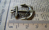 Accessories - 10 Pcs Of Antique Bronze Anchor Charms Pendants 27x31mm A1271