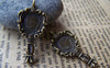 People's Accessories - 10 pcs Antique Bronze Ancient Chinese Mirror Charms Pendants A3170