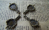 People's Accessories - 10 pcs Antique Bronze Ancient Chinese Mirror Charms Pendants A3170