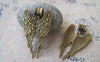 Accessories - 10 Pcs Of Antique Bronze Angel Wings Charms Pendants 39mm A2358