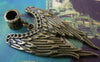 Accessories - 10 Pcs Of Antique Bronze Angel Wings Charms Pendants 39mm A2358