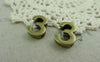Number Beads - 10 pcs Antique Bronze Arabic Figure Number 3 Bracelet Beads A6061