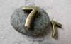 Number Beads - 10 pcs Antique Bronze Arabic Figure Number 7 Bracelet Beads A6823