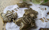 People's Accessories - 10 pcs Antique Bronze Baby Overall Pants Trousers Charms 19x24mm A1914