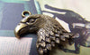 Birds, Pets & Animals - 10 pcs Antique Bronze Bald Eagle Head Charms Pendants 18x22mm A3046
