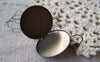 Accessories - 10 Pcs Of Antique Bronze Base Setting Earwire Match 25mm Bezel Sawtooth Edge A5353