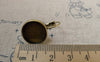 Accessories - 10 Pcs Of Antique Bronze Base Setting French Earwire Match 14mm Bezel  A6450