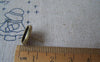 Earwire - 10 pcs Antique Bronze Bezel 10mm Ear Stud Earring Posts  A4679