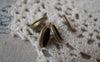 Earwire - 10 pcs Antique Bronze Bezel 10mm Ear Stud Earring Posts  A4679