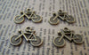 Accessories - 10 Pcs Of Antique Bronze Bike Bicycle Charms 15x20mm A951