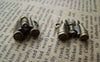 Accessories - 10 Pcs Of Antique Bronze Binoculars Charms 14x15mm A3009