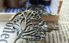 Plants & Trees - 10 pcs Antique Bronze Bird On Tree Pendants Charms 32x40mm A282