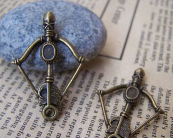 Accessories - 10 Pcs Of Antique Bronze Bow And Arrow Charms 25x37mm A1270