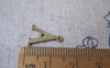 Accessories - 10 Pcs Of Antique Bronze Brass Alphabet Letter A Charms 11x14mm A2406