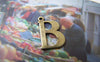 Accessories - 10 Pcs Of Antique Bronze Brass Alphabet Letter B Charms 9x15mm A2407