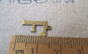 Accessories - 10 Pcs Of Antique Bronze Brass Alphabet Letter F Charms 9x15mm A2411