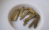 Accessories - 10 Pcs Of Antique Bronze Brass Alphabet Letter I Charms 3.5x15mm A2414