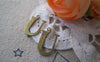 Accessories - 10 Pcs Of Antique Bronze Brass Alphabet Letter U Charms 10x15mm A2426