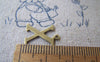 Accessories - 10 Pcs Of Antique Bronze Brass Alphabet Letter X Charms 10x15mm A2429