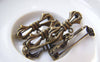 Brooches - 10 pcs Antique Bronze Bow Tie Safety Pin Brooch 10x27mm A3062