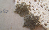 Stampings - 10 pcs Antique Brass Flower Embellishments Connector 20x26mm A5292