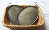 Accessories - 10 Pcs Of Antique Bronze Brass Oval Sawtooth Base Settings Match 18x25mm Cabochon A3199