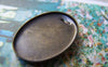 Accessories - 10 Pcs Of Antique Bronze Brass Oval Sawtooth Base Settings Match 18x25mm Cabochon A3203