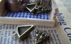 Accessories - 10 Pcs Of Antique Bronze Cake Slice Charms 14x15mm A1467