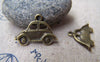 Accessories - 10 Pcs Of Antique Bronze Car Charms 16x21mm A3368