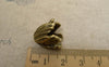 Accessories - 10 Pcs Of Antique Bronze Chinese Cabbage Bead Caps 14x15mm A7420