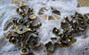 Accessories - 10 Pcs Of Antique Bronze Chinese Plum Blossom Flower Charms Pendants 15x42mm A344