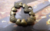 Accessories - 10 Pcs Of Antique Bronze Connecting Heart Charms 20x22mm A6034