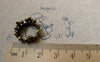 Accessories - 10 Pcs Of Antique Bronze Crown Ring Charms 17mm A6189