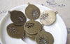 Accessories - 10 Pcs Of Antique Bronze Cut Out Tree Pendants Charms 23x25mm A3371