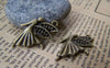 Accessories - 10 Pcs Of Antique Bronze Dancing Angel Fairy Charms Small Size 18x26mm A683