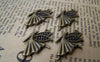 Accessories - 10 Pcs Of Antique Bronze Dancing Angel Fairy Charms Small Size 18x26mm A683