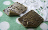 Accessories - 10 Pcs Of Antique Bronze Diary Page Love Letter Charms 20x25mm A1385