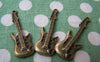 Accessories - 10 Pcs Of Antique Bronze Electric Guitar Charms 12x35mm A1697