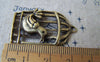 Accessories - 10 Pcs Of Antique Bronze Filigree Bird Cage Pendants Charms 22x35mm A591
