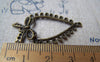 Earwire - 10 pcs Antique Bronze Bow Knot Chandelier Earring Pendants A3461