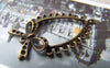 Earwire - 10 pcs Antique Bronze Bow Knot Chandelier Earring Pendants A3461