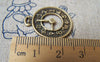 Accessories - 10 Pcs Of Antique Bronze Filigree Clock Charms 20x25mm A480