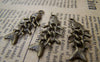 Accessories - 10 Pcs Of Antique Bronze Filigree Fish Bone Pendants Charms 12x32mm A3448